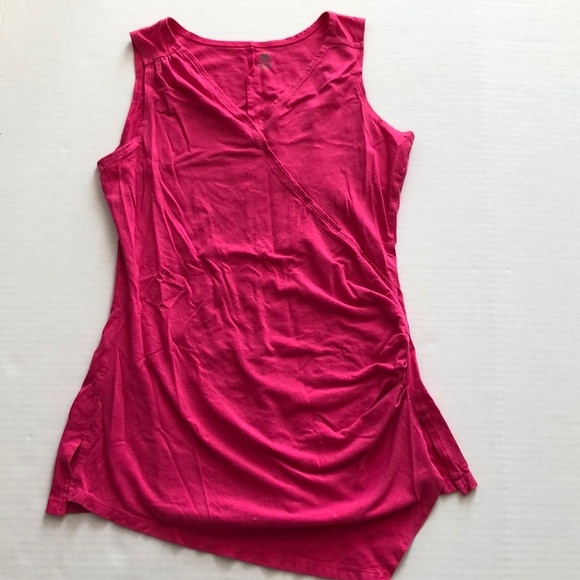 GAIAM Pink Tank With Ruched Side - Picture 3 of 3